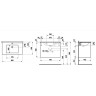 Тумба с раковиной LAUFEN PRO S 80x50 белый глянец 8.6496.1.260.104.1